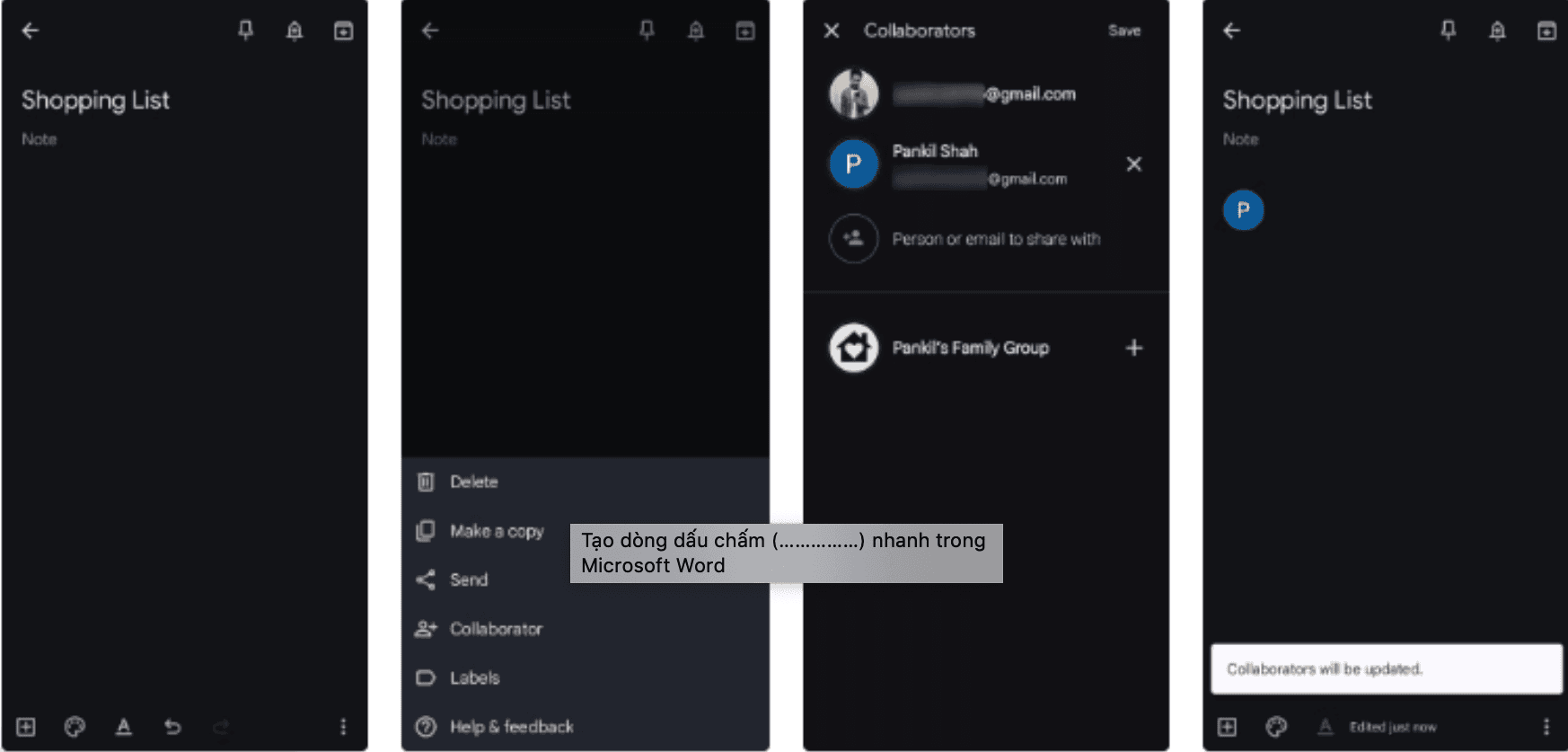The Second Google Keep feature (Picture: Collected)