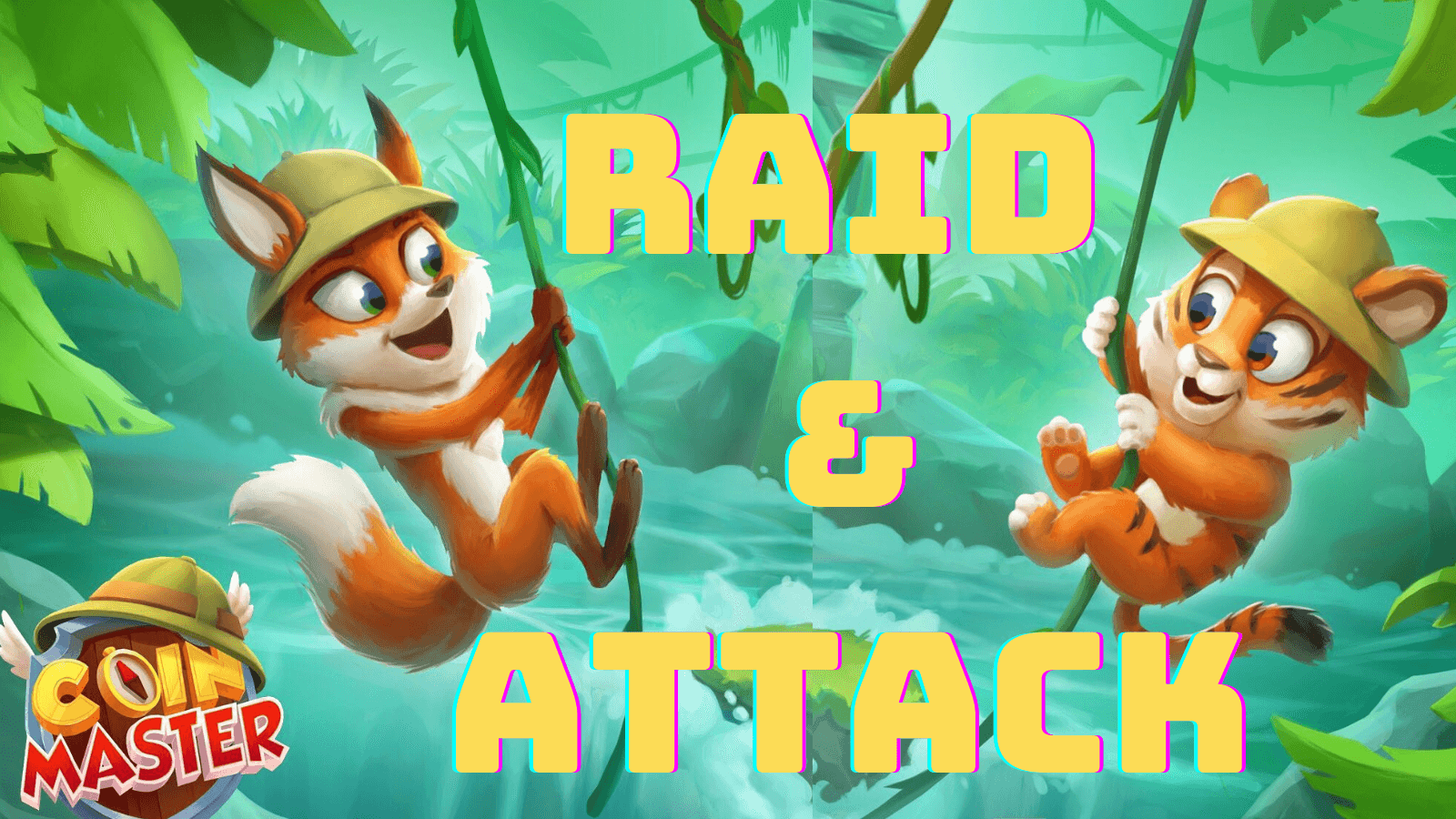 Attacking and Raiding - Coin Master gameplay
