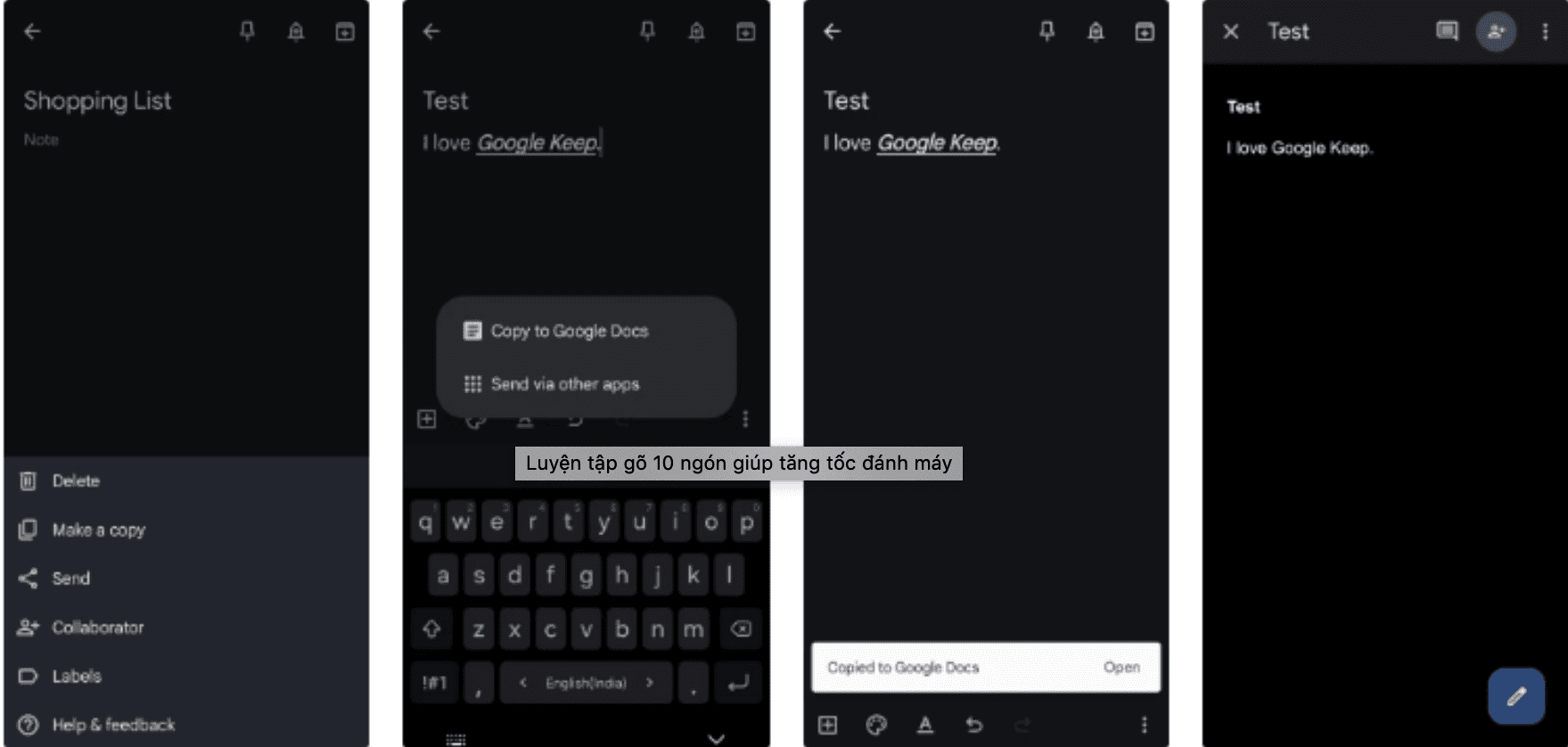 The sixth Google Keep feature (Picture: Collected)